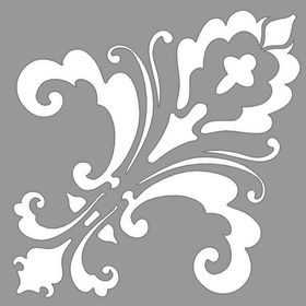 Artikel ST-916 Damask Cheryl Stencil Tasarımı 30x30 cm Kanvas Tablo