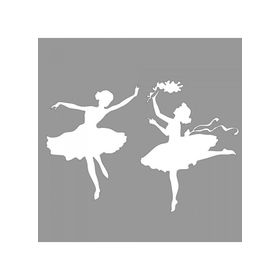 Artikel ST-918 Balerin Kızlar Stencil Tasarımı 30x30 cm Kanvas Tablo