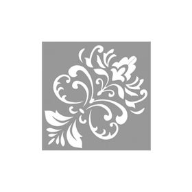 Artikel ST-922 Damask Kathy Stencil Tasarımı 30x30 cm Kanvas Tablo