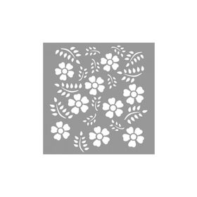 Artikel ST-924 Floral Janice Stencil Tasarımı 30x30 cm Kanvas Tablo