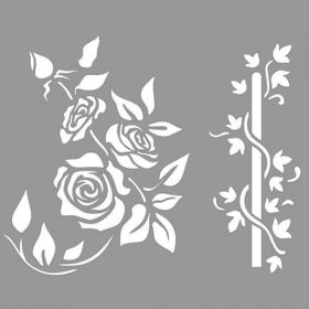 Artikel ST-926 Carolyn Desen Stencil Tasarımı 30x30 cm Kanvas Tablo