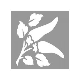 Artikel ST-929 Biberler Stencil Tasarımı 30x30 cm Kanvas Tablo