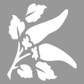 Artikel ST-929 Biberler Stencil Tasarımı 30x30 cm Kanvas Tablo