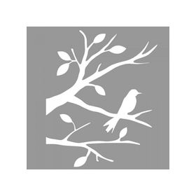 Artikel ST-931 Nervermore Stencil Tasarımı 30x30 cm Kanvas Tablo