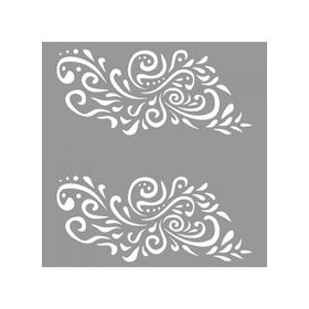 Artikel ST-932 Floral Judy Stencil Tasarımı 30x30 cm Kanvas Tablo