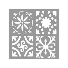 Artikel ST-936 Karolar Shirley Stencil Tasarımı 30x30 cm Kanvas Tablo