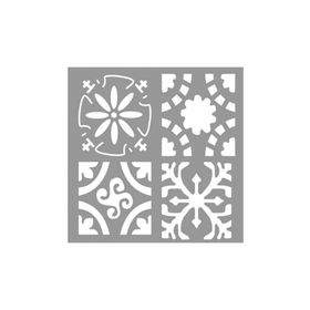 Artikel ST-936 Karolar Shirley Stencil Tasarımı 30x30 cm Kanvas Tablo