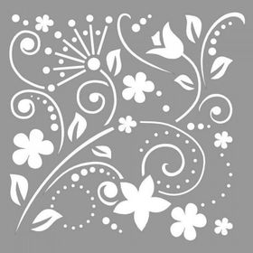 Artikel ST-939 Nordik Nakışlar Stencil Tasarımı 30x30 cm Kanvas Tablo