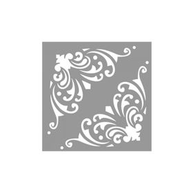 Artikel ST-940 Floral Judith Stencil Tasarımı 30x30 cm Kanvas Tablo