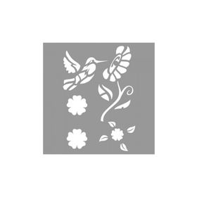 Artikel ST-944 Arıkuşu Stencil Tasarımı 30x30 cm Kanvas Tablo