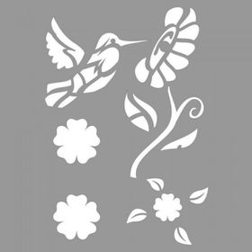 Artikel ST-944 Arıkuşu Stencil Tasarımı 30x30 cm Kanvas Tablo