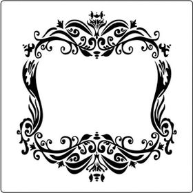 Artikel ST-945 Floral Beverly Stencil Tasarımı 30x30 cm Kanvas Tablo