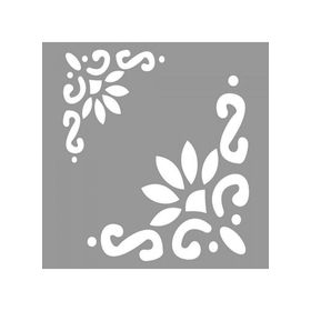 Artikel ST-945 Floral Beverly Stencil Tasarımı 30x30 cm Kanvas Tablo
