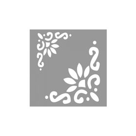 Artikel ST-945 Floral Beverly Stencil Tasarımı 30x30 cm Kanvas Tablo
