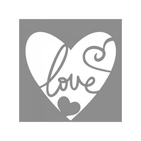 Artikel ST-951 Love Sketch Stencil Tasarımı 30x30 cm Kanvas Tablo