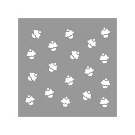 Artikel ST-959 Muffinler Stencil Tasarımı 30x30 cm Kanvas Tablo