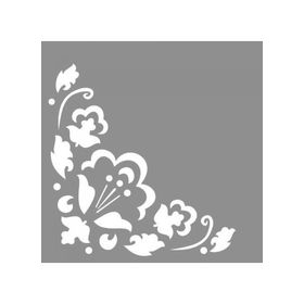 Artikel ST-970 Floral Waltz Stencil Tasarımı 30x30 cm Kanvas Tablo