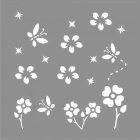 Artikel ST-975 Carnival Stencil Tasarımı 30x30 cm Kanvas Tablo