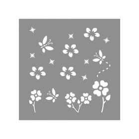 Artikel ST-975 Carnival Stencil Tasarımı 30x30 cm Kanvas Tablo