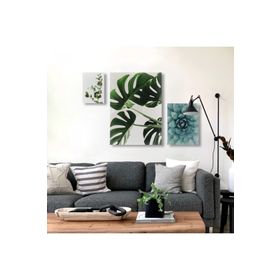 Artikel ST-981 Çilek Bitki Stencil Tasarımı 30x30 cm Kanvas Tablo