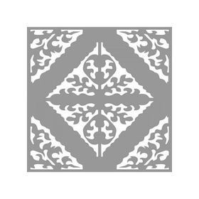Artikel ST-988 Karo Seasons Stencil Tasarımı 30x30 cm Kanvas Tablo
