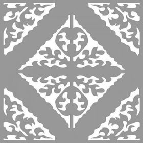 Artikel ST-988 Karo Seasons Stencil Tasarımı 30x30 cm Kanvas Tablo