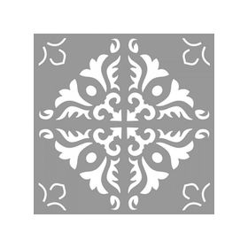 Artikel ST-991 Karo Concubine Stencil Tasarımı 30x30 cm Kanvas Tablo
