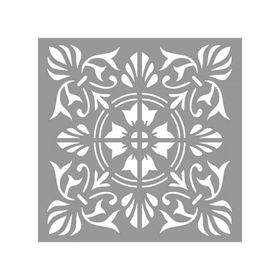 Artikel ST-993 Karo Pink Stencil Tasarımı 30x30 cm Kanvas Tablo