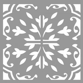Artikel ST-994 Karo Amir Stencil Tasarımı 30x30 cm Kanvas Tablo