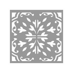 Artikel ST-994 Karo Amir Stencil Tasarımı 30x30 cm Kanvas Tablo