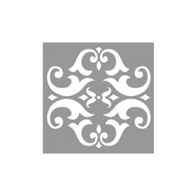 Artikel ST-996 Damask Apparat Stencil Tasarımı 30x30 cm Kanvas Tablo