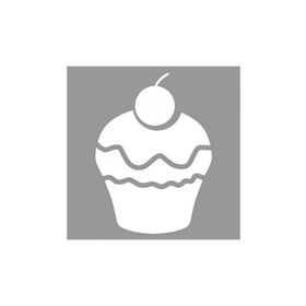 Artikel ST-999 Salted Caramel Cupcake Stencil Tasarımı 30x30 cm Kanvas Tablo
