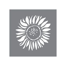 Artikel Tek Ayçiçeği Stencil Boyama Şablonu 30x30 cm Duvar Stencil