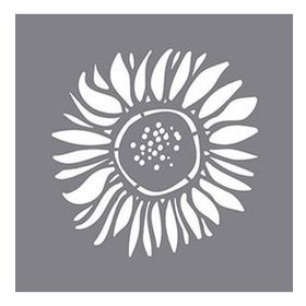 Artikel Tek Ayçiçeği Stencil Boyama Şablonu 30x30 cm Duvar Stencil