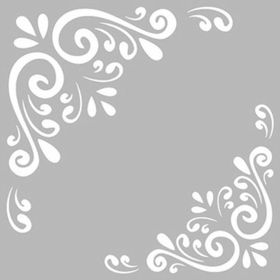 Artikel Tek Damask Stencil Boyama şablonu 30x30 cm Duvar Stencil