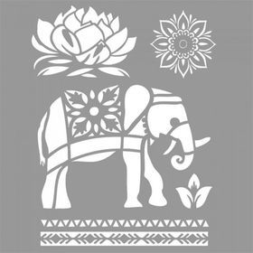 Artikel Thai Stencil Boyama Şablonu 30x30 cm Duvar Stencil