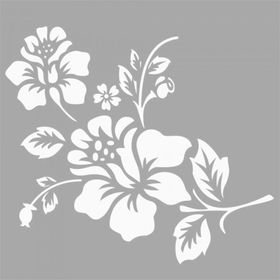 Artikel Tia Çiçek Motif Stencil Boyama Şablonu 30x30 cm Duvar Stencil