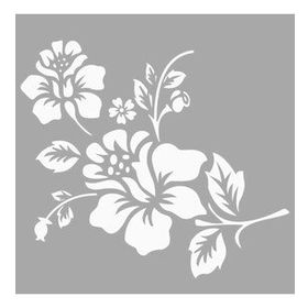 Artikel Tia Çiçek Motif Stencil Boyama Şablonu 30x30 cm Duvar Stencil