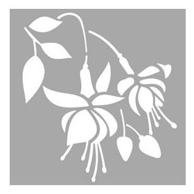 Artikel Tirian Çiçek Motif Stencil Boyama Şablonu 30x30 cm Duvar Stencil