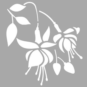 Artikel Tirian Çiçek Motif Stencil Boyama Şablonu 30x30 cm Duvar Stencil