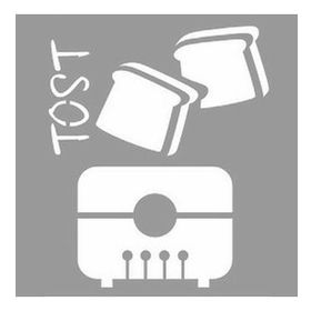 Artikel Tost Makinesi Stencil Boyama Şablonu 30x30 cm Duvar Stencil
