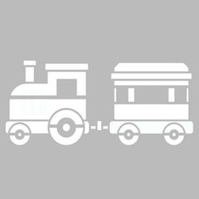 Artikel Tren ve Lokomotif Stencil Boyama Şablonu 30x30 cm Duvar Stencil