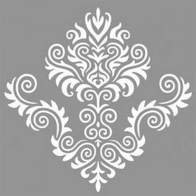 Artikel Tribal Damask Stencil Boyama Şablonu 30x30 cm Duvar Stencil