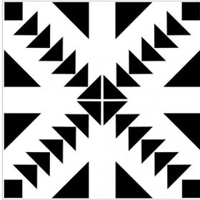 Artikel Tribal Karo Stencil Boyama Şablonu 30x30 cm Duvar Stencil