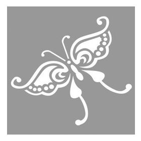 Artikel Tribal Kelebek 2 30x30 cm Duvar Fayans Mobilya Stencil Boyama Şablonu