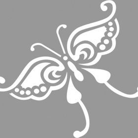 Artikel Tribal Kelebek 2 30x30 cm Duvar Fayans Mobilya Stencil Boyama Şablonu