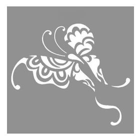 Artikel Tribal Kelebek 4 30x30 cm Duvar Fayans Mobilya Stencil Boyama Şablonu