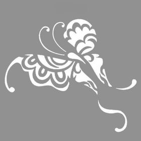 Artikel Tribal Kelebek 4 30x30 cm Duvar Fayans Mobilya Stencil Boyama Şablonu