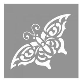 Artikel Tribal Kelebek 7 Stencil Boyama Şablonu 30x30 cm Duvar Stencil
