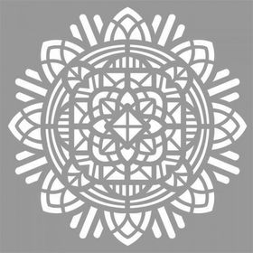Artikel Tribal Mandala Stencil Boyama Şablonu 30x30 cm Duvar Stencil